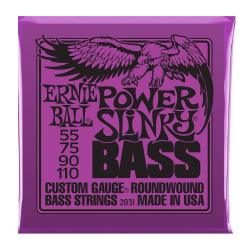Струны для бас-гитары Nickel Wound Bass Power Slinky (55-75-90-110) ERNIE BALL 2831
