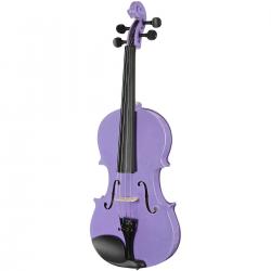 Скрипка, цвет фиолетовый металлик, в комплекте кейс, смычок, канифоль, размер 4/4 ANTONIO LAVAZZA VL-20 PR 4/4