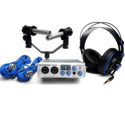 Комплект для звукозаписи: Firestudio Mobile 10x6 FireWire; два микрофона SD7, наушники HD7, ПО Studio One Artist PRESONUS FS Mobile Studio