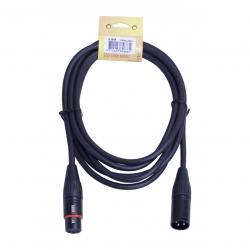 Баласный сигнальный кабель, 2,5 м, XLR3F - XLR3M, сечение проводников 0,13 мм² SUPERLUX CFM2.5FM