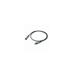 Микpoфoнный кабель, XLR папа XLR мама, длина - 0.5м PROEL BULK250LU05