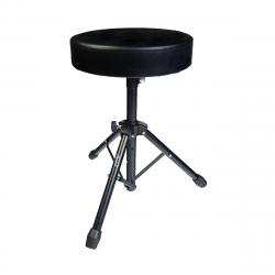 Круглый стул для барабанщика диам 30 см выс 52 см металл чёрный ROCKDALE 5132