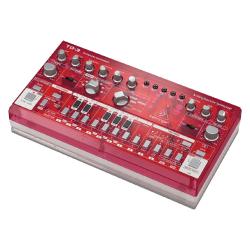 Аналоговый басовый синтезатор с 16-ступенчатым секвенсором и фильтрами VCO, VCF и VCA, прозрачный красный BEHRINGER TD-3-SB