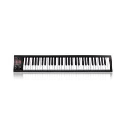 USB MIDI клавиатура, 61 полувзвешенная клавиша фортепианного типа чувствительная к скорости нажатия, колеса высоты тона и модуляции, двухфункциональный энкодер с LED индикатором, разъемы 2х1/4